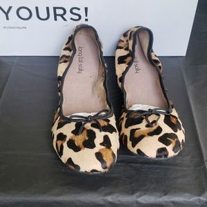 NWT LTS  Animal print ballerina flat